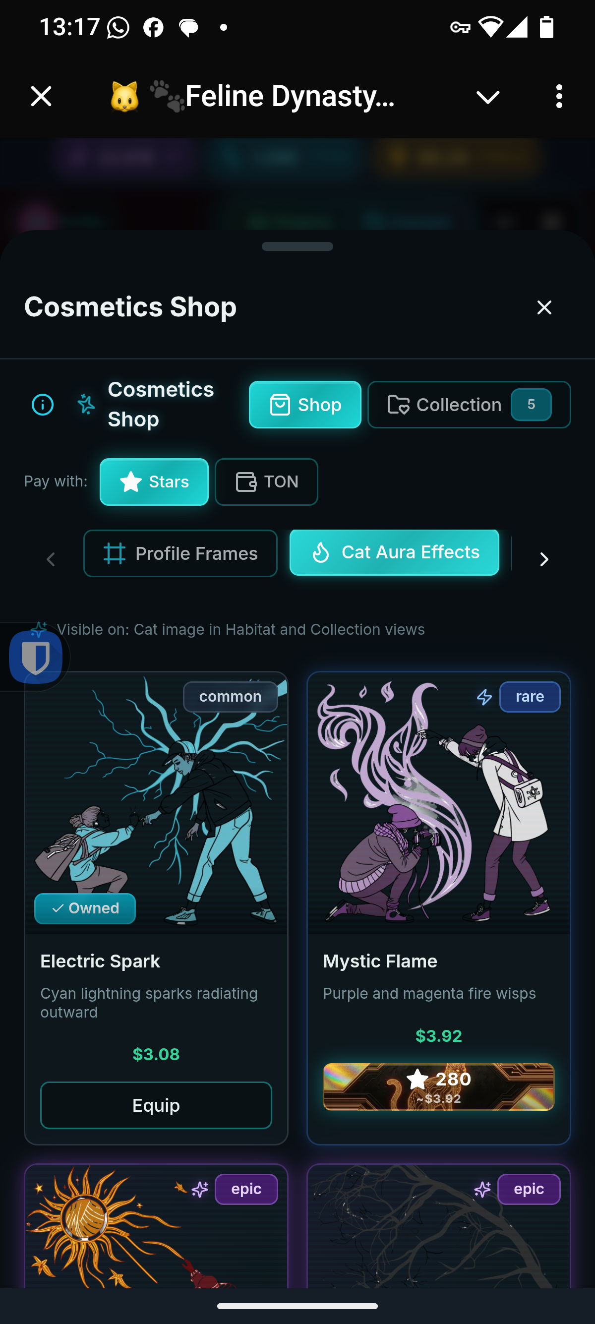 Cosmetics Shop - Cat Aura Effects