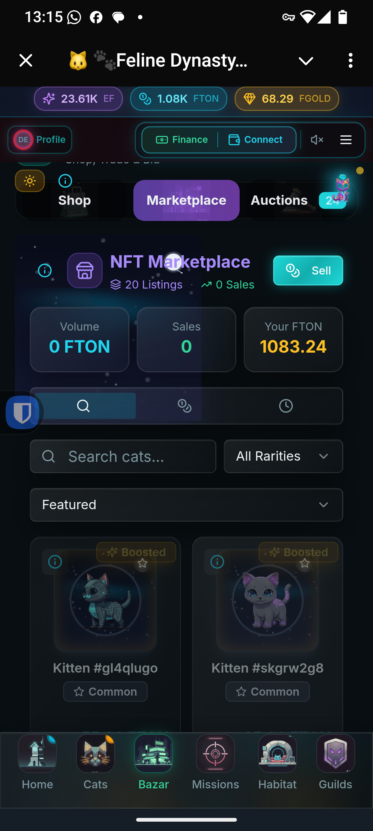 NFT Marketplace - Trade Cats