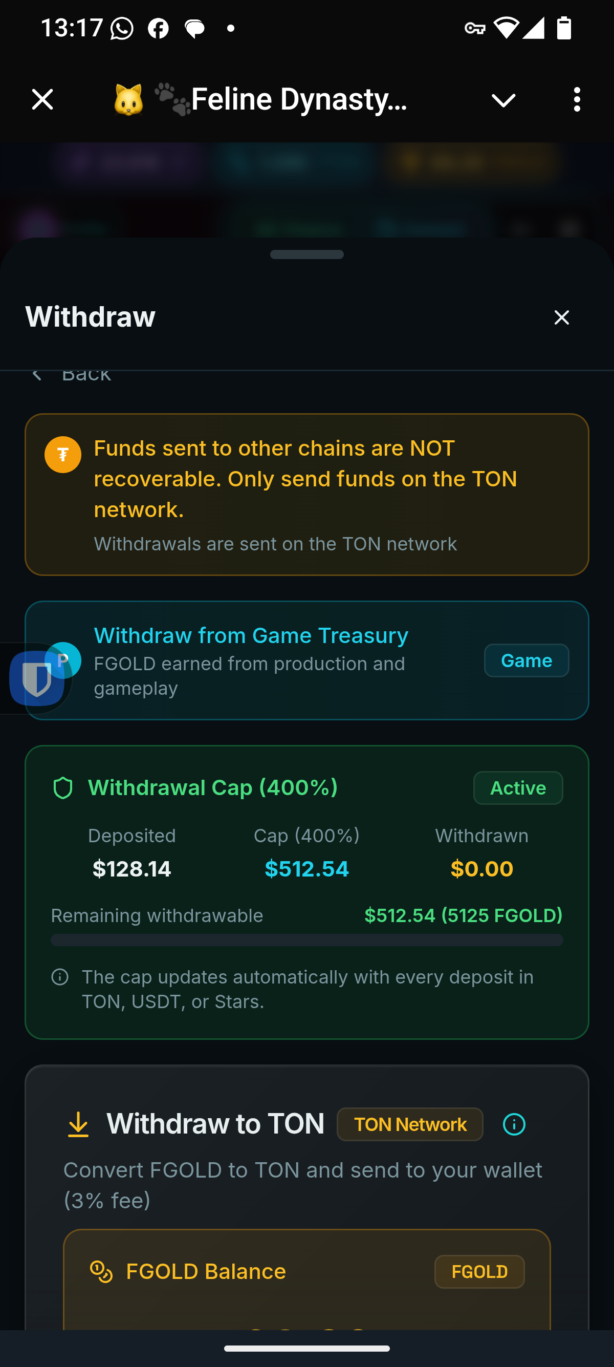 Withdraw - 400% Cap System